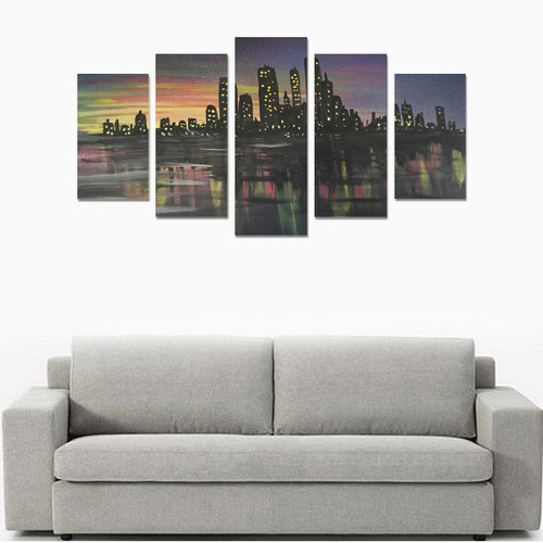 City Lights Canvas Print Sets A (No Frame)