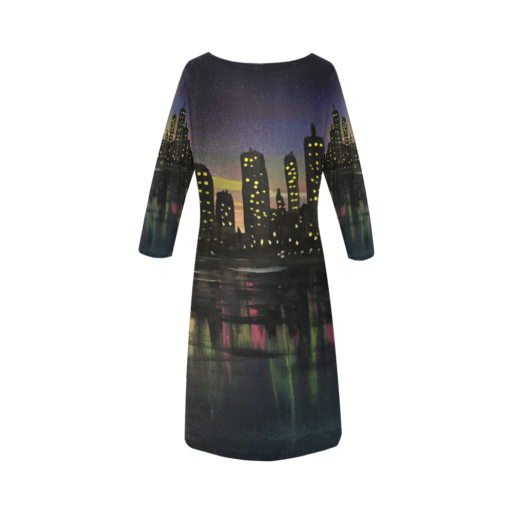 City Lights Round Collar Dress (D22)
