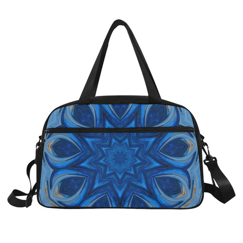 Blue Blossom Mandala Fitness Handbag (Model 1671)