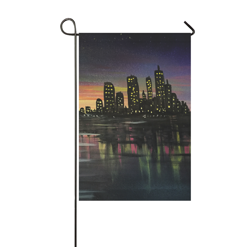 City Lights Garden Flag 12‘’x18‘’（Without Flagpole）