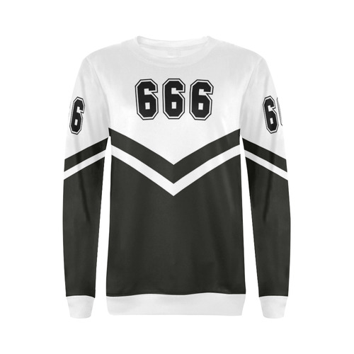 cheerleader666 All Over Print Crewneck Sweatshirt for Women (Model H18)