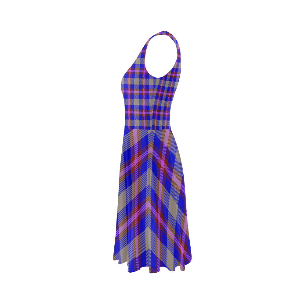 TARTAN 2 Sleeveless Ice Skater Dress (D19)