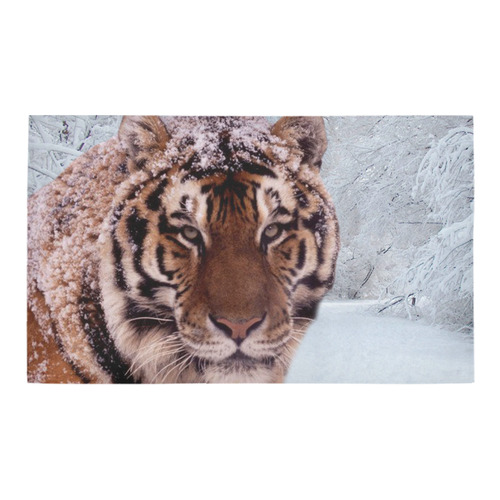 Tiger and Snow Azalea Doormat 30" x 18" (Sponge Material)