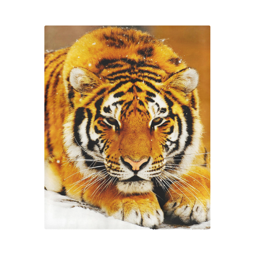Siberian Tiger Duvet Cover 86"x70" ( All-over-print)