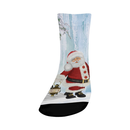 Santa Claus with penguin Crew Socks