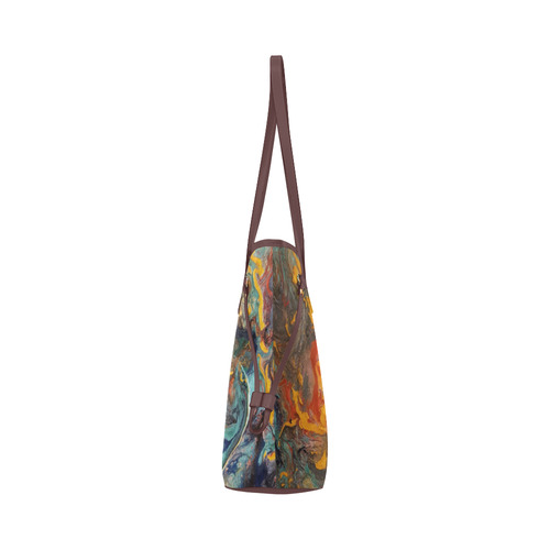 Earth Element Abstract Clover Canvas Tote Bag (Model 1661)