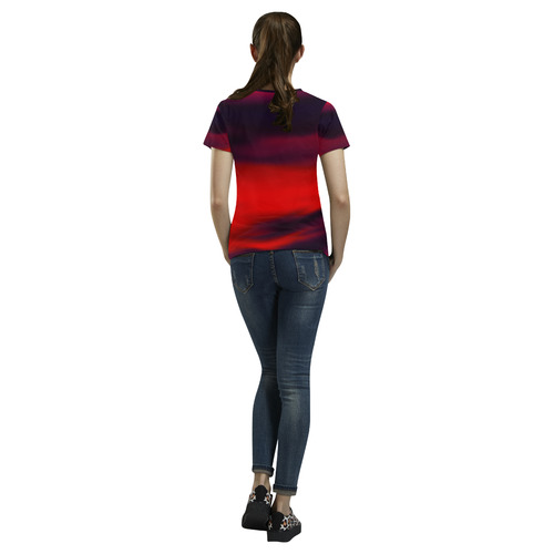 Sway All Over Print T-Shirt for Women (USA Size) (Model T40)