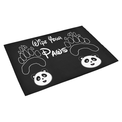 Wipe Your Paws Panda Azalea Doormat 30" x 18" (Sponge Material)