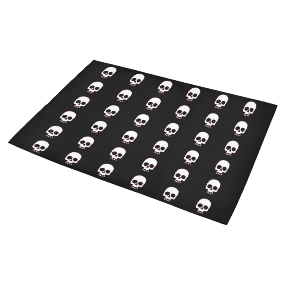 I Love Skulls Azalea Doormat 30" x 18" (Sponge Material)