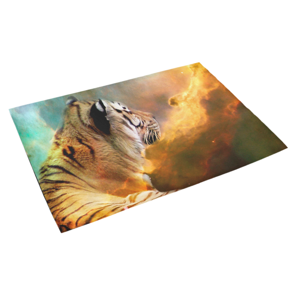 Tiger and Nebula Azalea Doormat 30" x 18" (Sponge Material)
