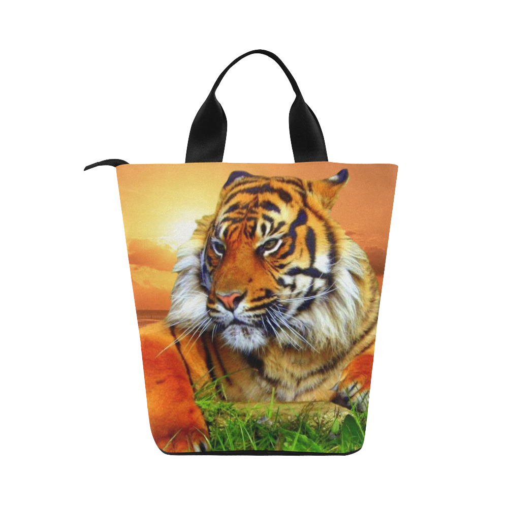 Sumatran Tiger Nylon Lunch Tote Bag (Model 1670)