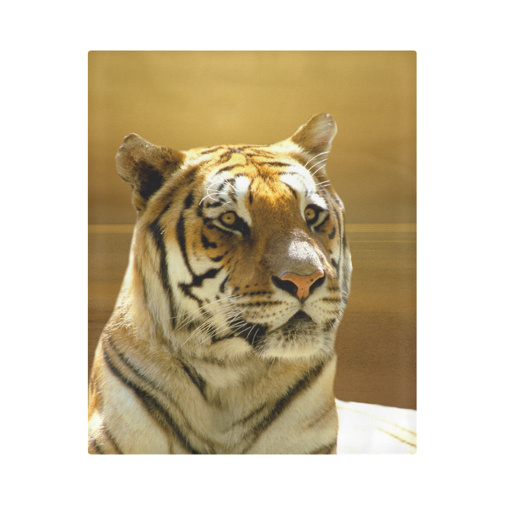 Golden Tiger Duvet Cover 86"x70" ( All-over-print)
