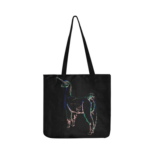 Llama Unicorn Reusable Shopping Bag Model 1660 (Two sides)