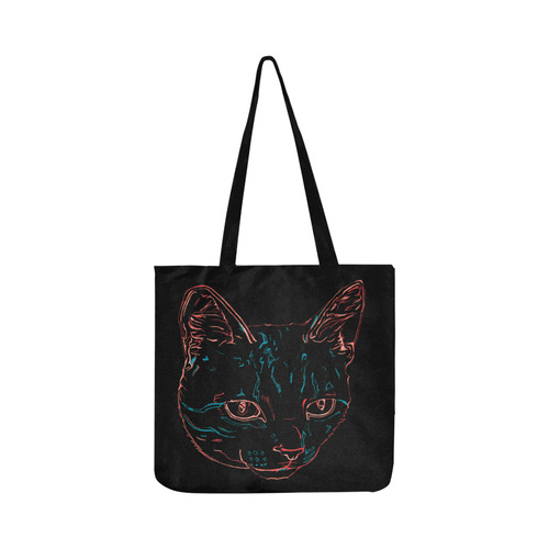 Tabby Kitty Reusable Shopping Bag Model 1660 (Two sides)