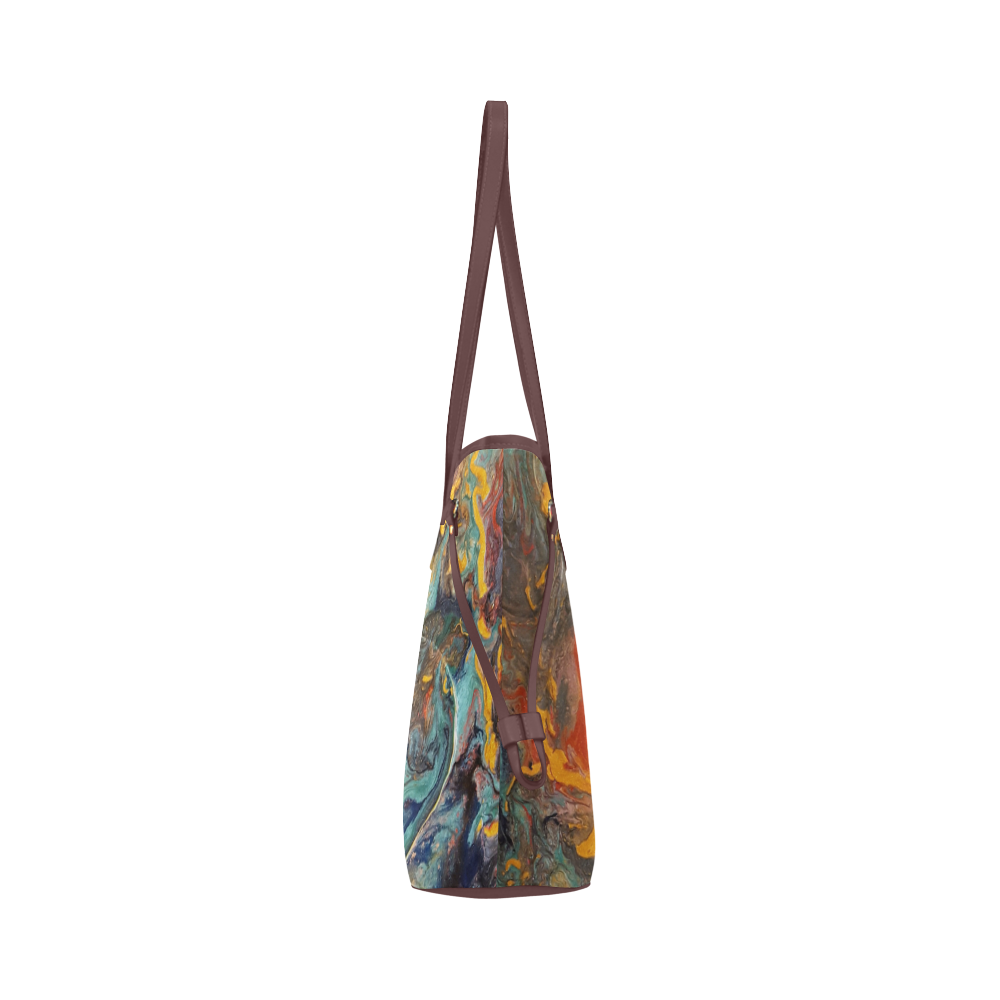 Earth Element Abstract Clover Canvas Tote Bag (Model 1661)