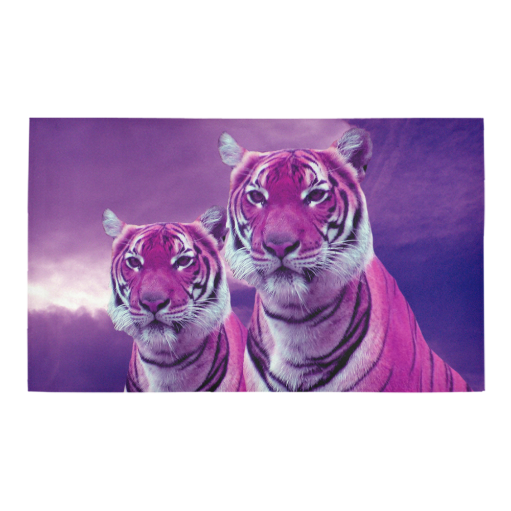 Purple Tigers Azalea Doormat 30" x 18" (Sponge Material)