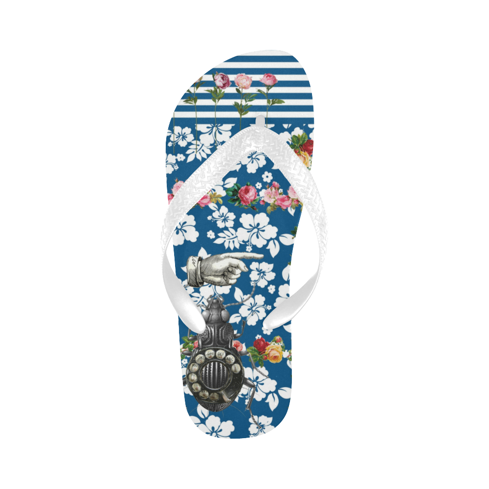 Rotary Bugs on the Canal Flip Flops for Men/Women (Model 040)