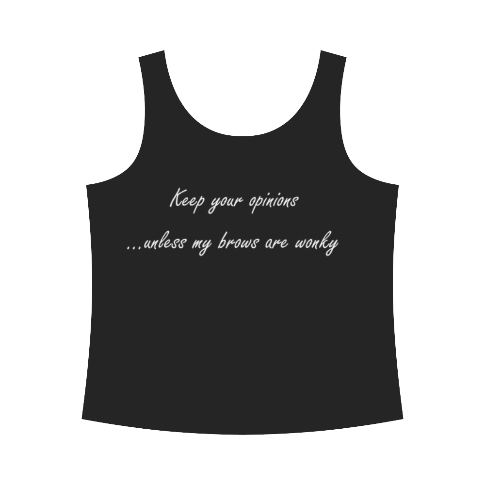brows All Over Print Tank Top for Women (Model T43)
