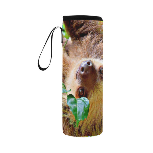 Awesome Sloth by JamColors Neoprene Water Bottle Pouch/Large