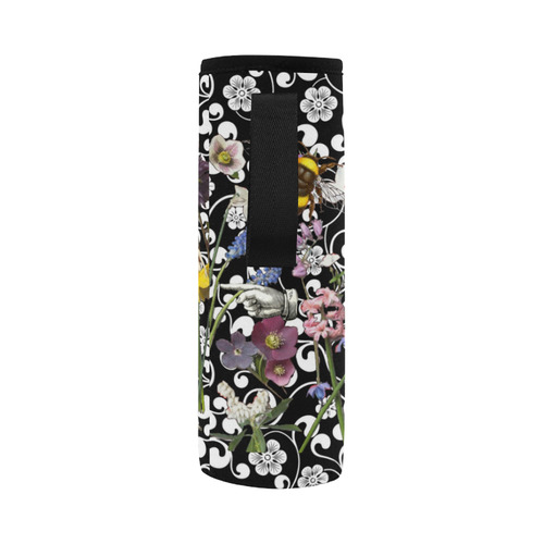 Birds and Bees in the Spring Garden Neoprene Water Bottle Pouch/Large