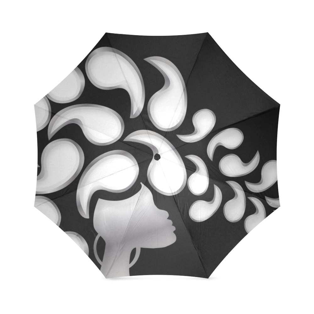 Afro Paisley Print Foldable Umbrella (Model U01)