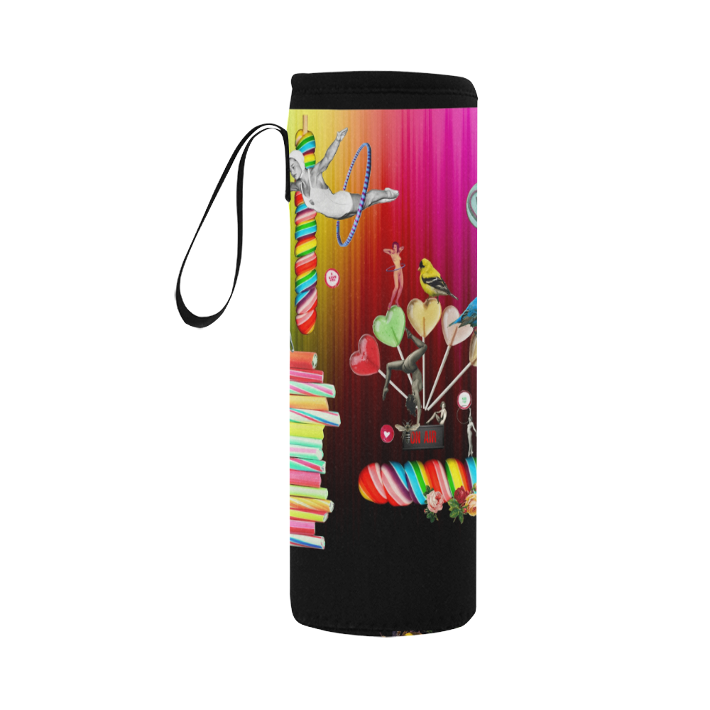 Sweet Rainbow Hug Neoprene Water Bottle Pouch/Large