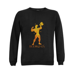 Strong Herkules loves Beer Gildan Crewneck Sweatshirt(NEW) (Model H01)
