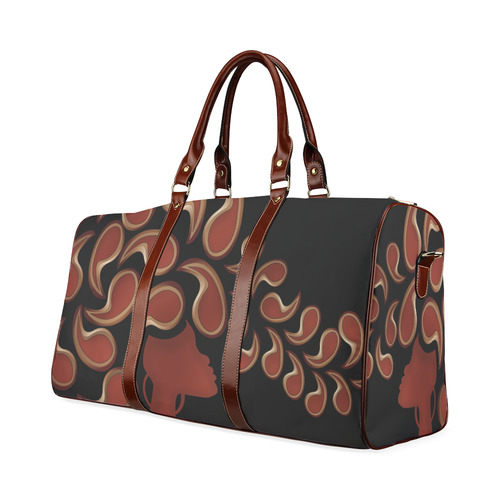 Afro Paisley Print Waterproof Travel Bag/Large (Model 1639)