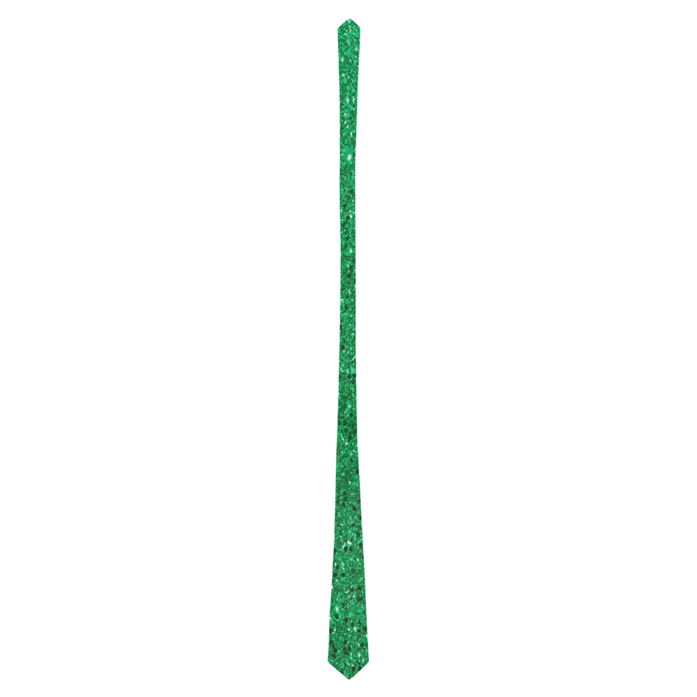 Green Glitter Classic Necktie (Two Sides)