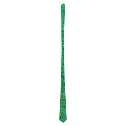 Green Glitter Classic Necktie (Two Sides)