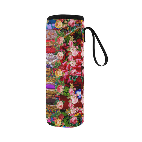 Flower Child Neoprene Water Bottle Pouch/Large