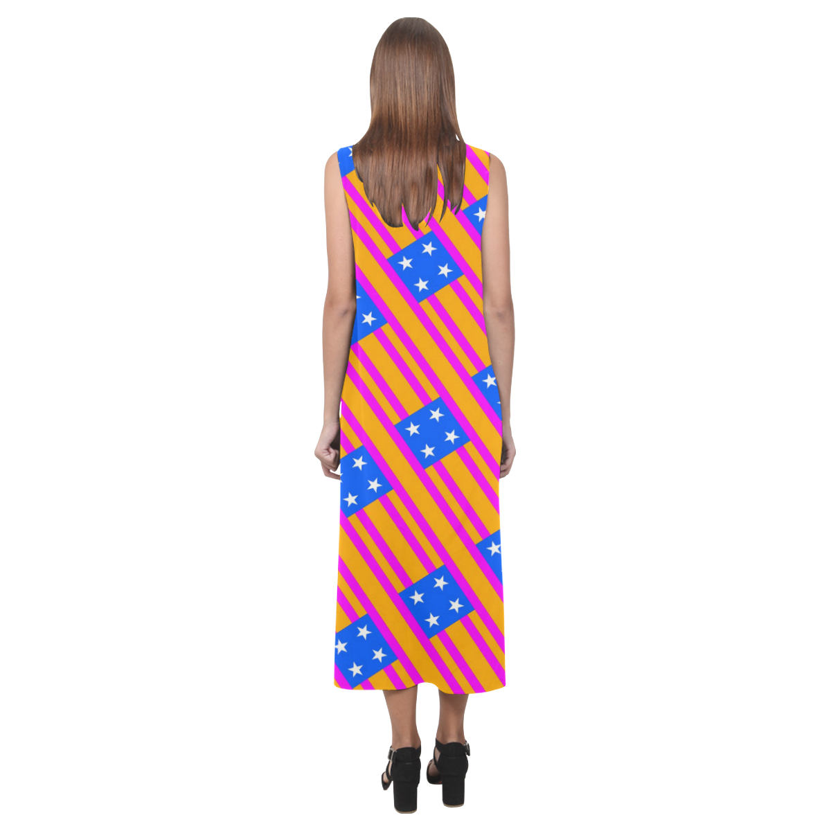 DESIGN 3333 Phaedra Sleeveless Open Fork Long Dress (Model D08)