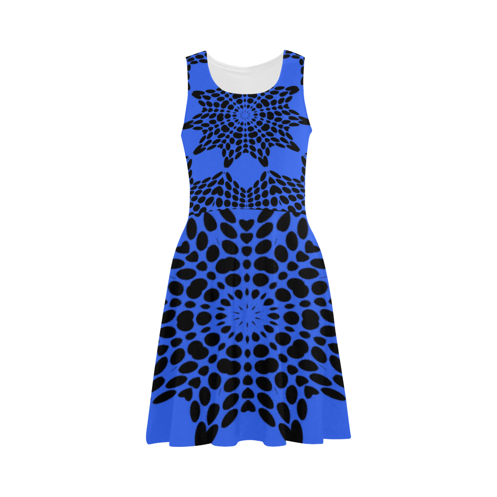 ABSTRACT BLACK Atalanta Sundress (Model D04)