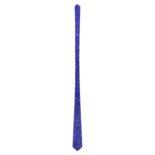 Blue Glitter Classic Necktie (Two Sides)