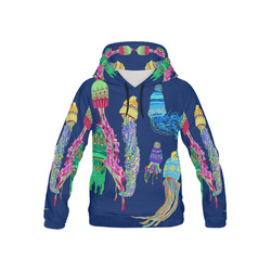 winter jellyfish All Over Print Hoodie for Kid (USA Size) (Model H13)