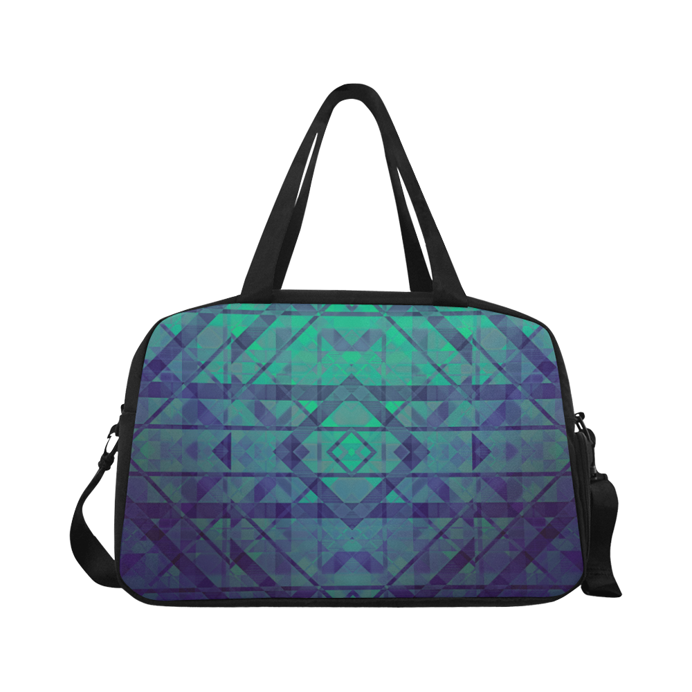 Sci-Fi Dream Blue Geometric design Fitness Handbag (Model 1671) | ID ...