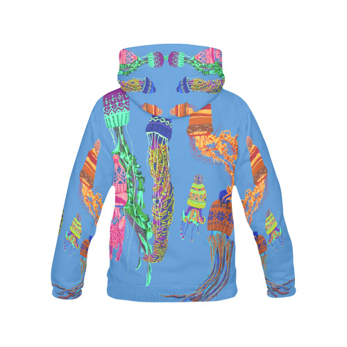 cool jellyfish All Over Print Hoodie for Men (USA Size) (Model H13)