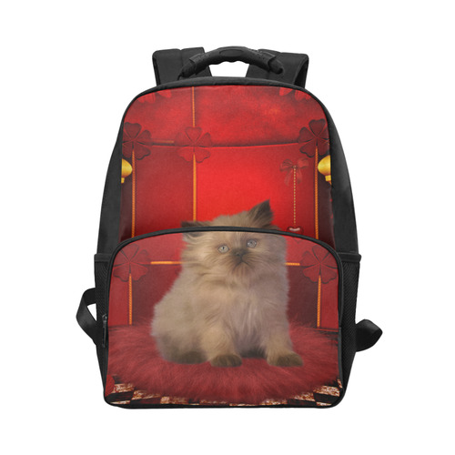 Cute little kitten Unisex Laptop Backpack (Model 1663)