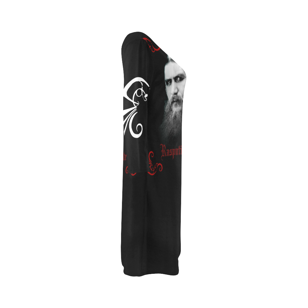 Rasputin's Fate Red and Black Dress Bateau A-Line Skirt (D21)