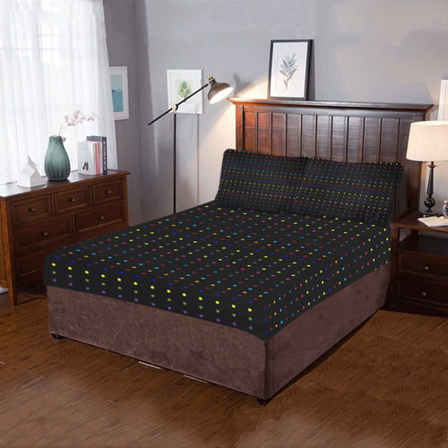 Dots & Colors Modern, Colorful pattern design 3-Piece Bedding Set