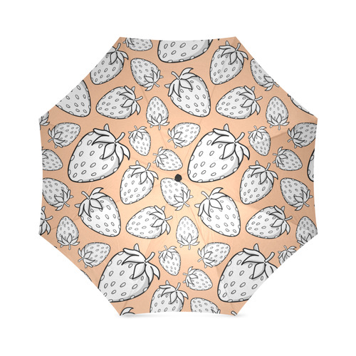 Ghostberries on peach fuzz Foldable Umbrella (Model U01)