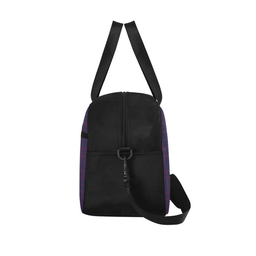 Purple Plaid Rock Style Fitness Handbag (Model 1671)