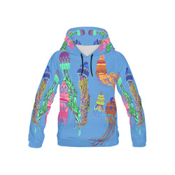 cool jellyfish All Over Print Hoodie for Kid (USA Size) (Model H13)