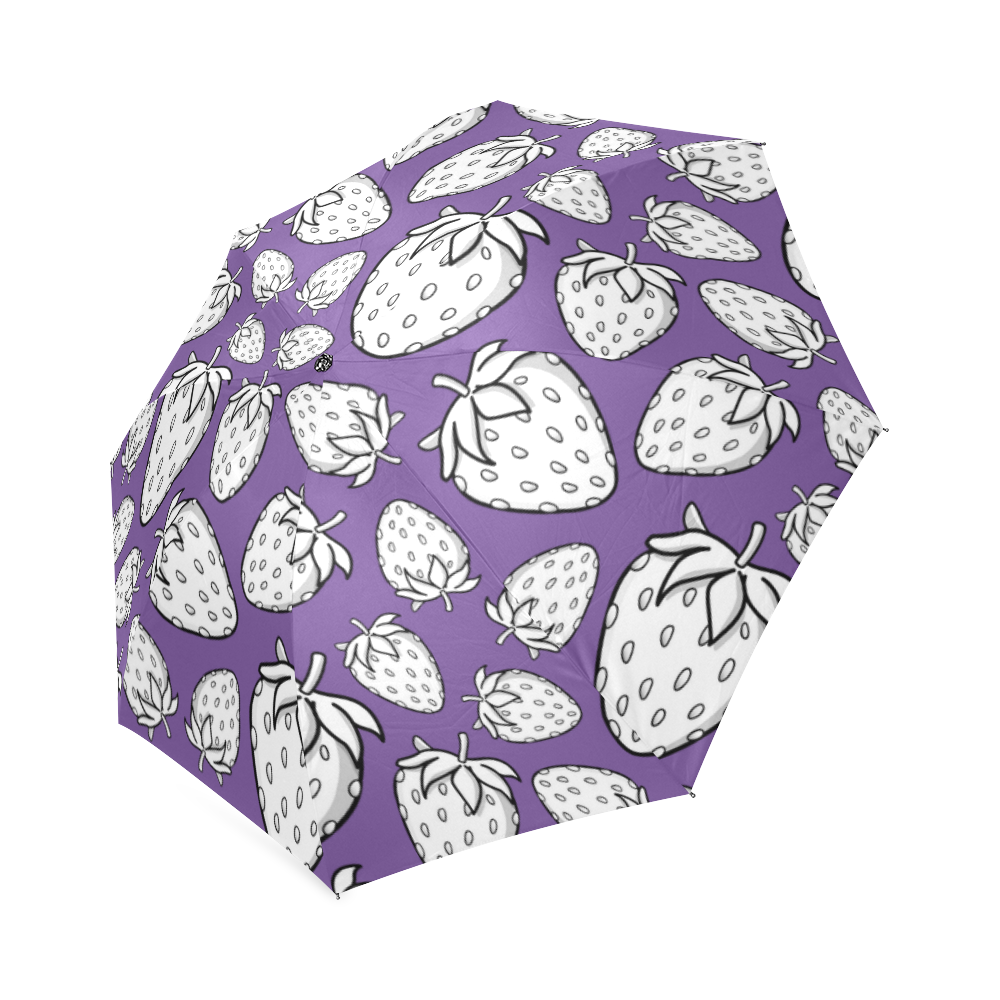 Ghostberries on deep lavender Foldable Umbrella (Model U01)