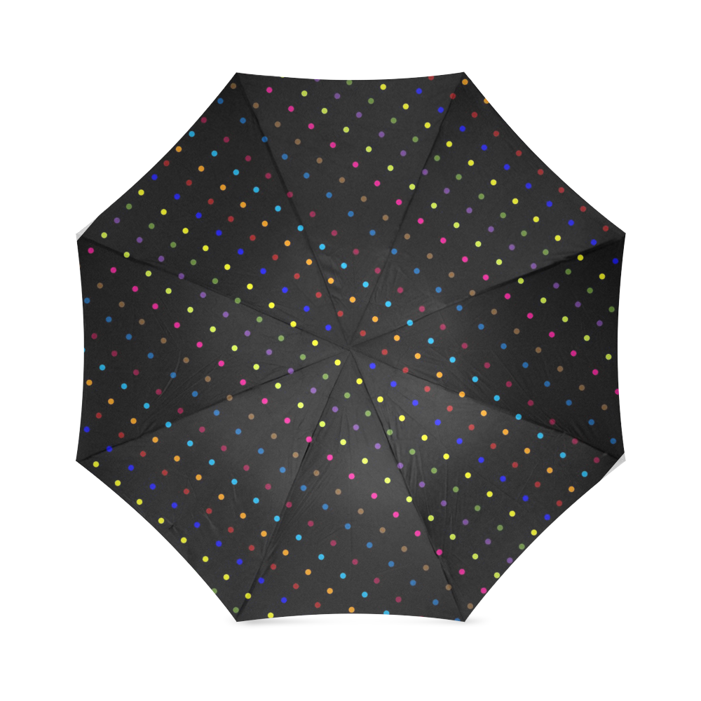 Dots & Colors Modern, Colorful pattern design Foldable Umbrella (Model U01)