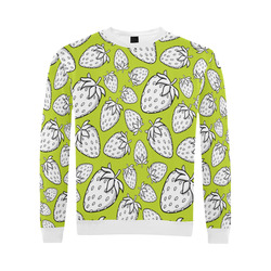 Ghostberries on lime punch All Over Print Crewneck Sweatshirt for Men (Model H18)