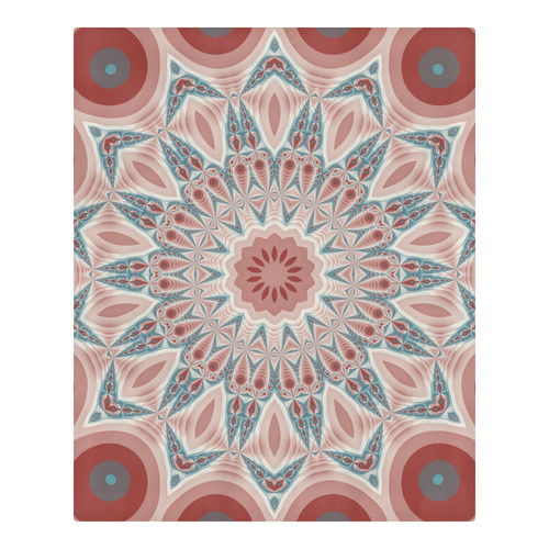 Modern Kaleidoscope Mandala Fractal Art Graphic 3-Piece Bedding Set