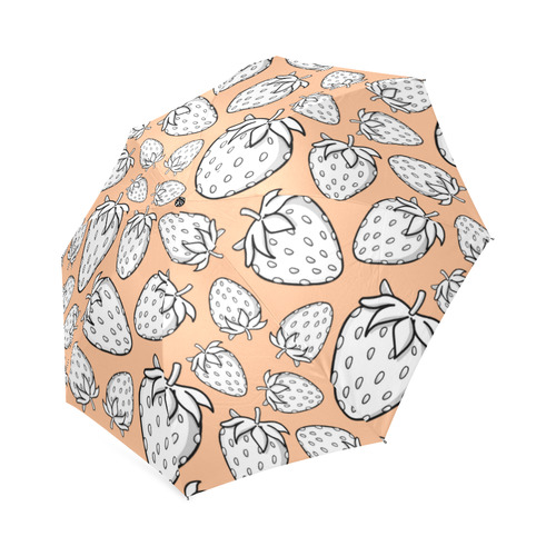 Ghostberries on peach fuzz Foldable Umbrella (Model U01)
