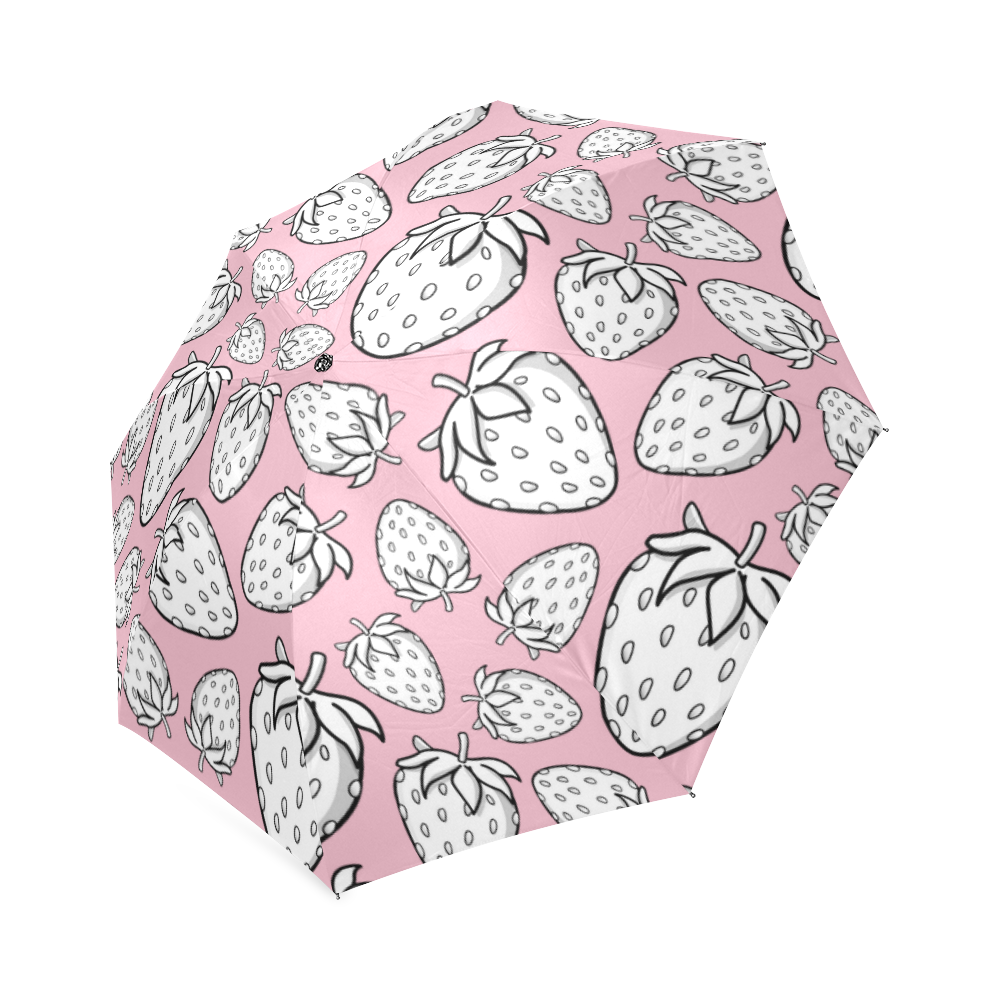 Ghostberries on orchid pink Foldable Umbrella (Model U01)
