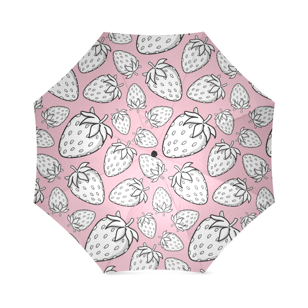 Ghostberries on orchid pink Foldable Umbrella (Model U01)